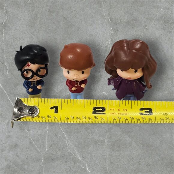 Harry Potter Wizarding World Micro Magical Moments Golden Trio Figures Lot - Picture 4 of 5